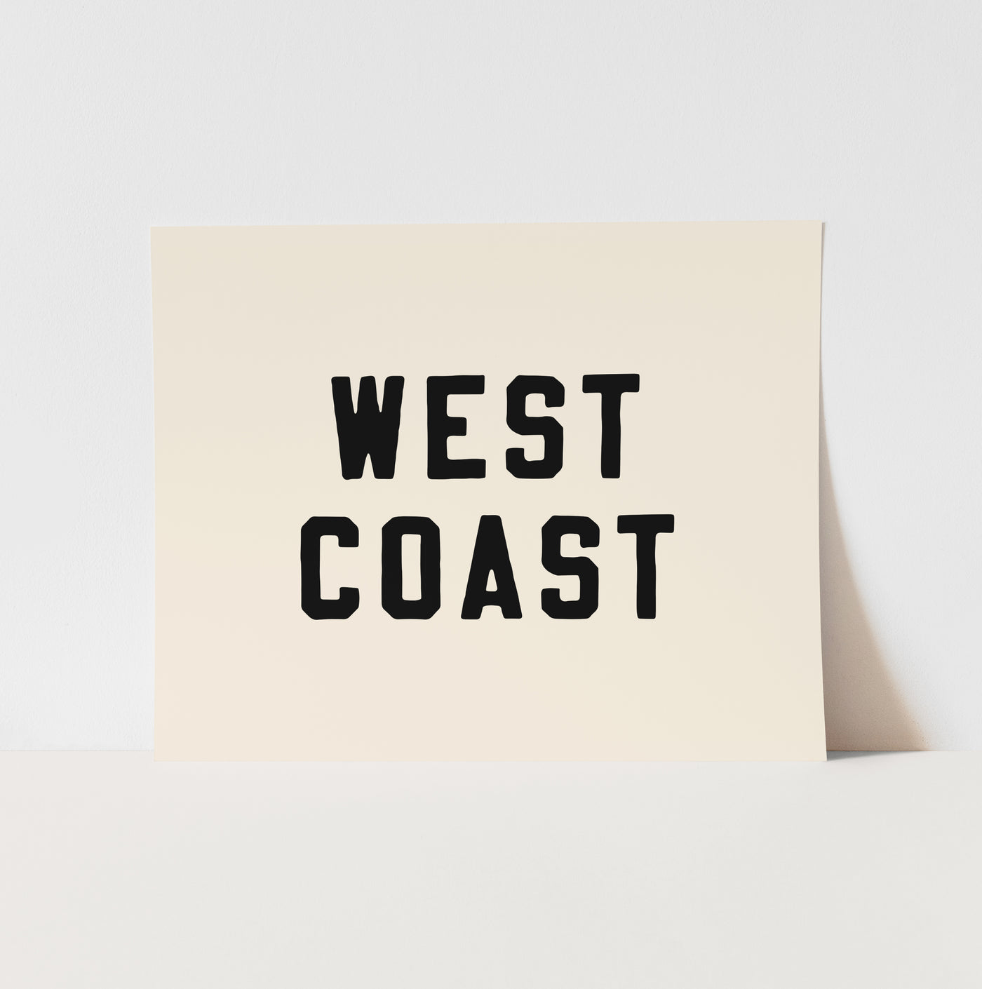 {Black} West Coast Art Print