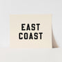 {Black} East Coast Art Print