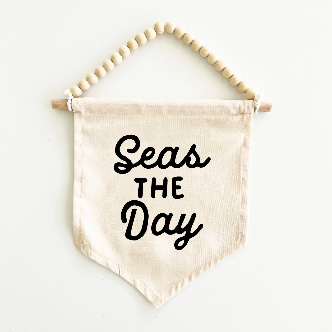 {Black} Seas The Day Hang Sign