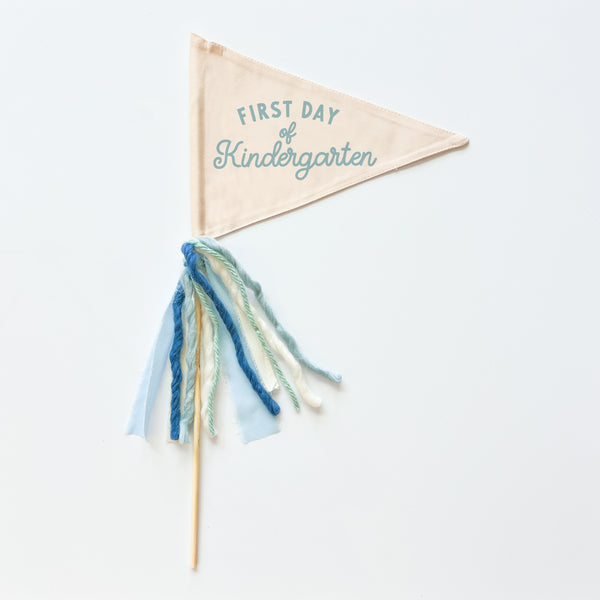 {Blue} First Day Individual School Flags