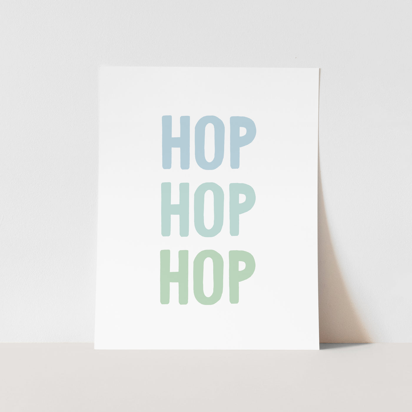 Art Print: {Blue} Hop Hop Hop