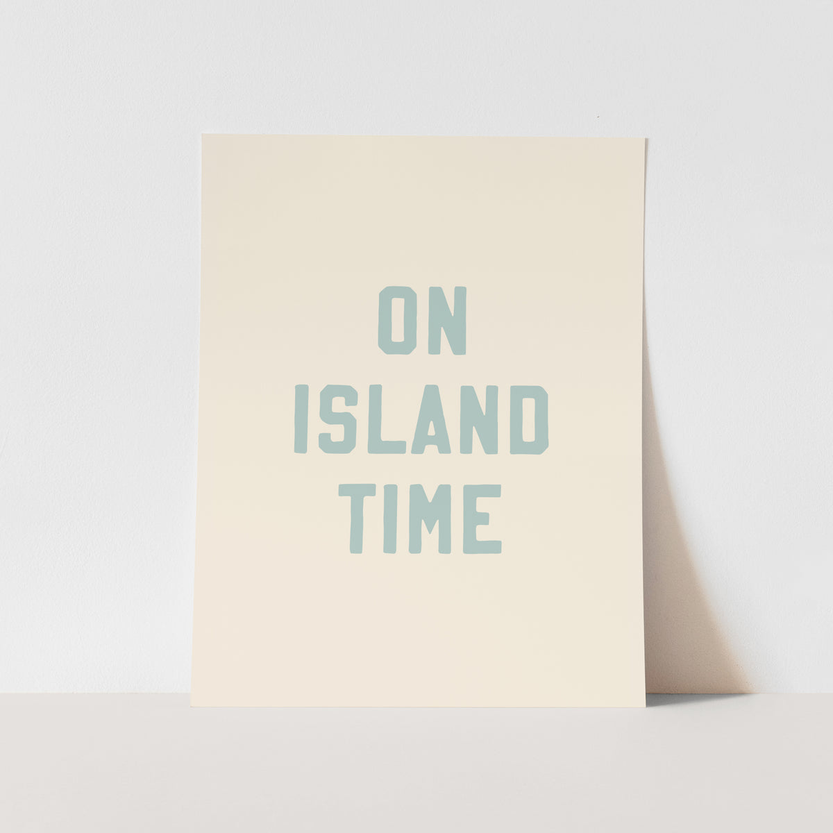 {Tidal Blue} On Island Time Art Print