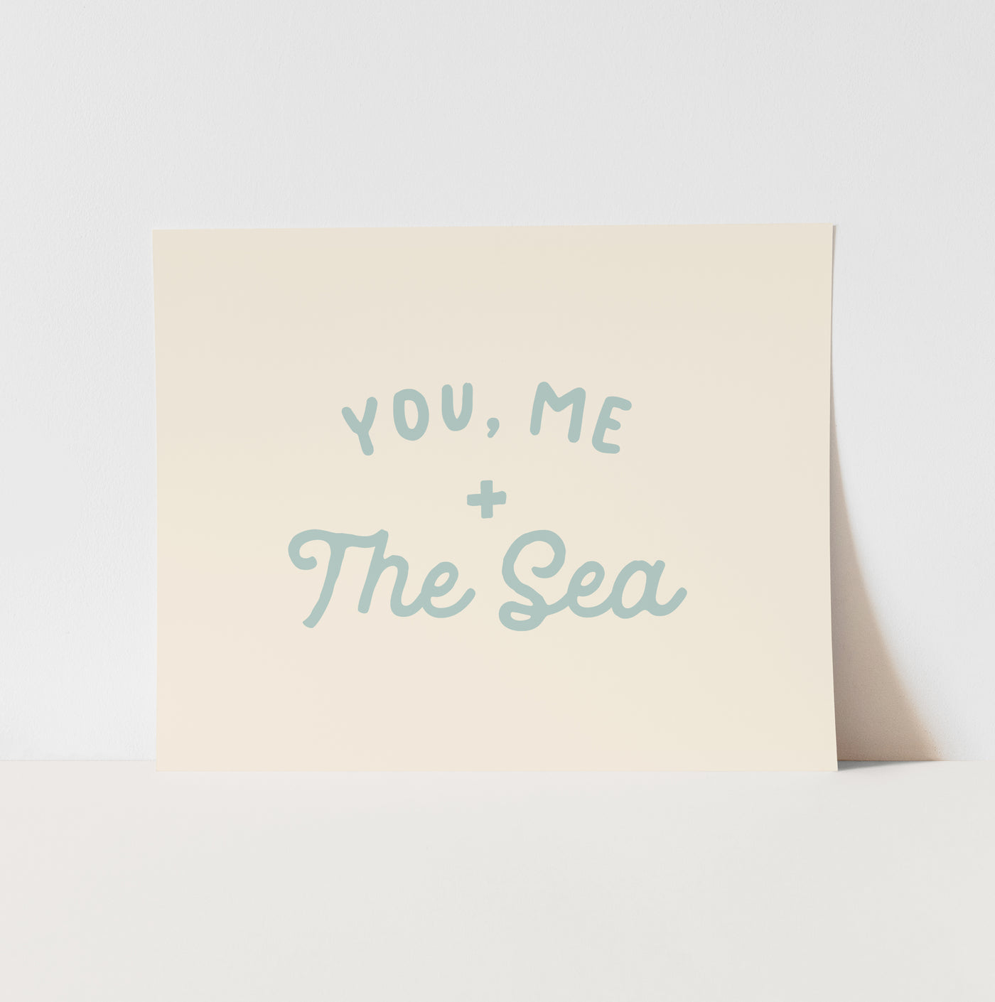 {Tidal Blue} You, Me & The Sea Art Print