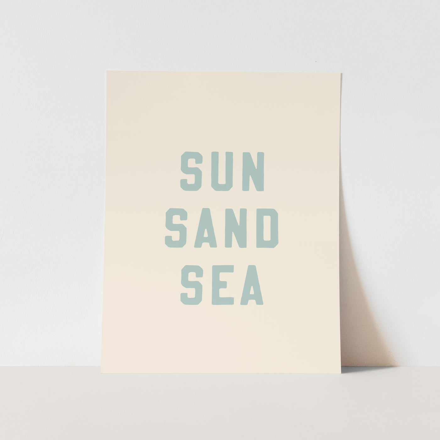 {Tidal Blue} Sun Sand Sea Art Print