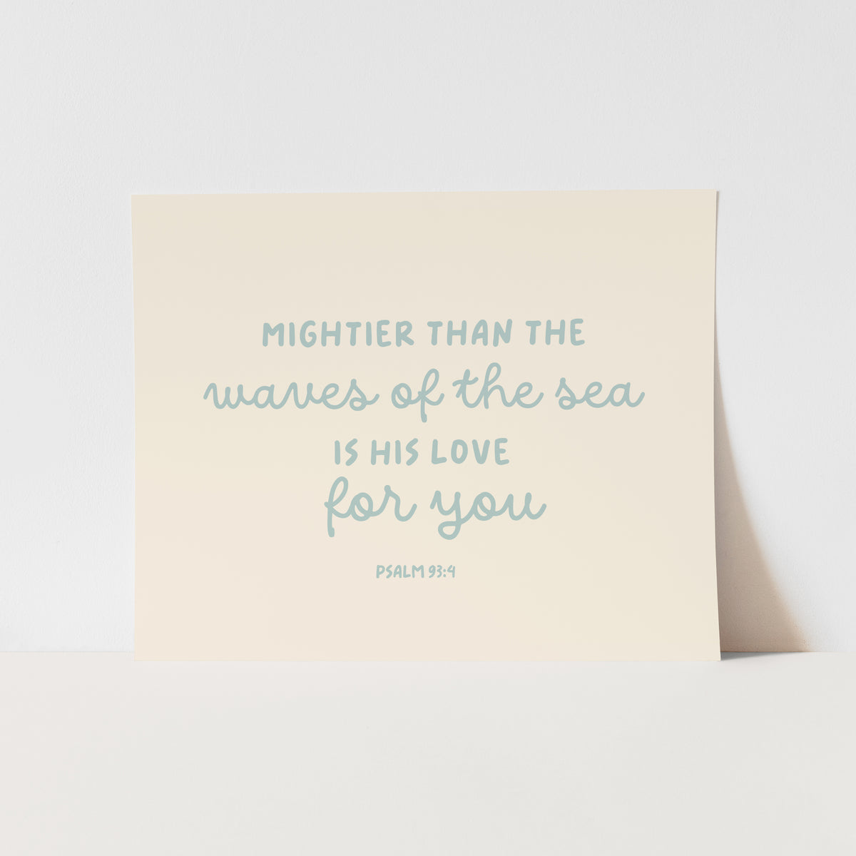 {Tidal Blue} Mightier Than the Waves Art Print