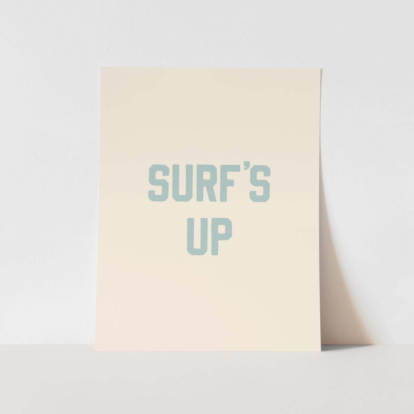 {Tidal Blue} Surf's Up Art Print