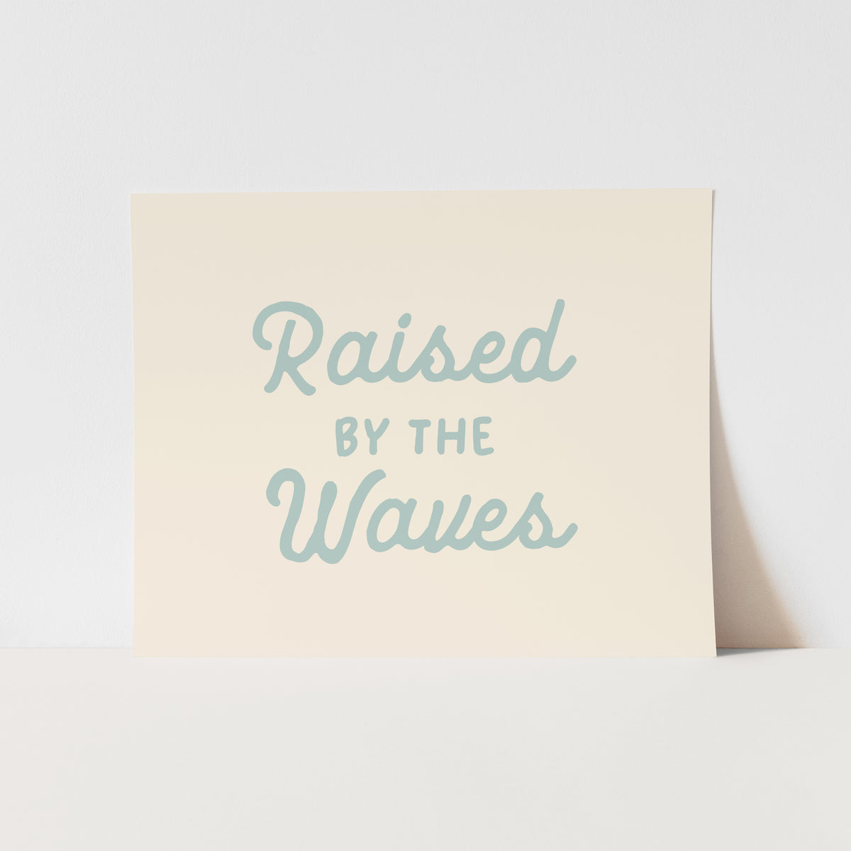 {Tidal Blue} Raised by the Waves Art Print