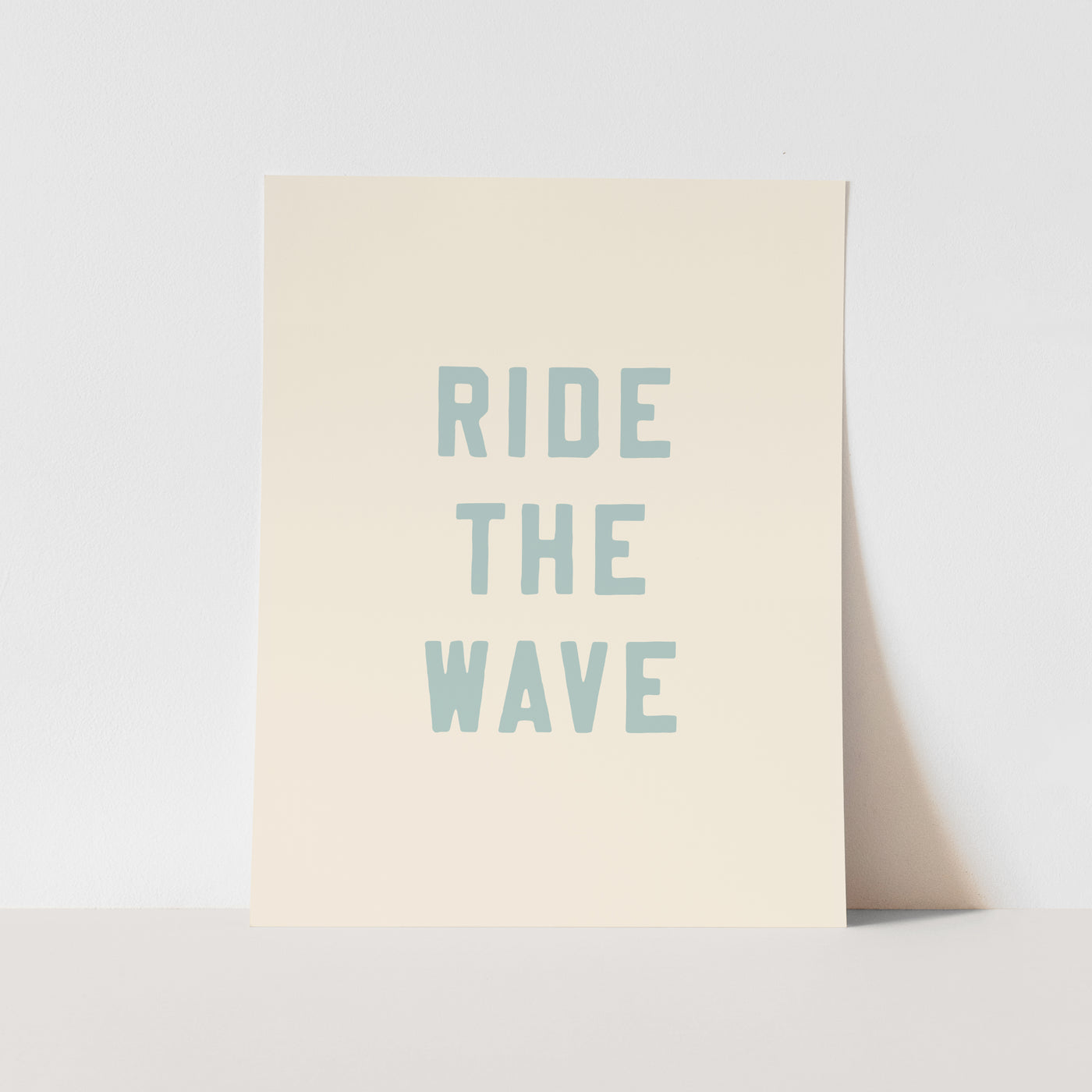 {Tidal Blue} Ride the Wave Art Print