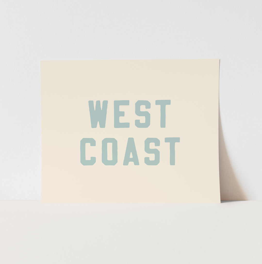 {Tidal Blue} West Coast Art Print