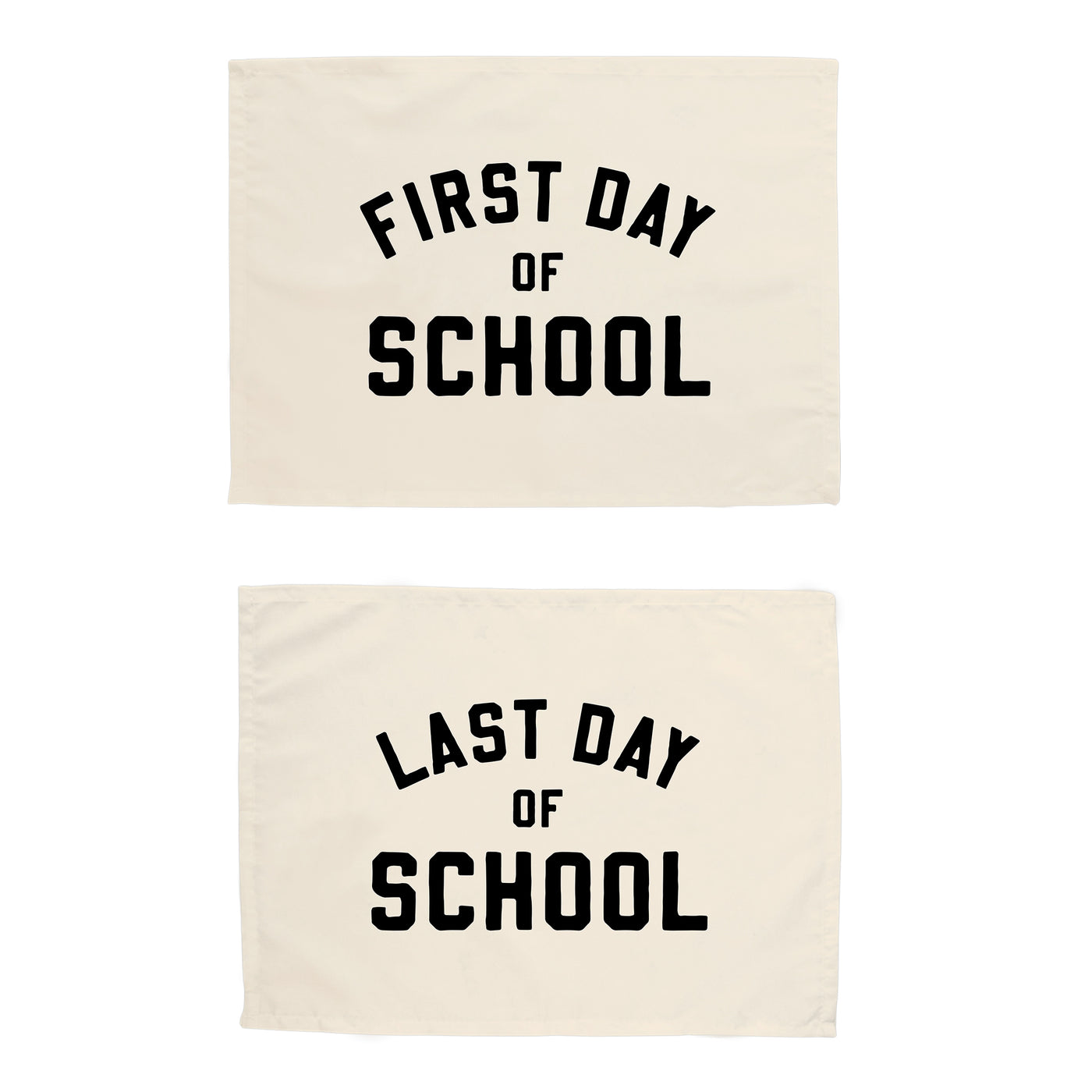 {Black + Natural} School Banner Bundle