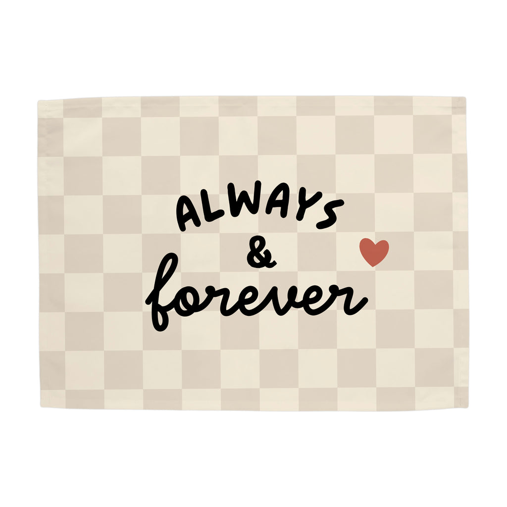 {Beige Check} Always & Forever Banner