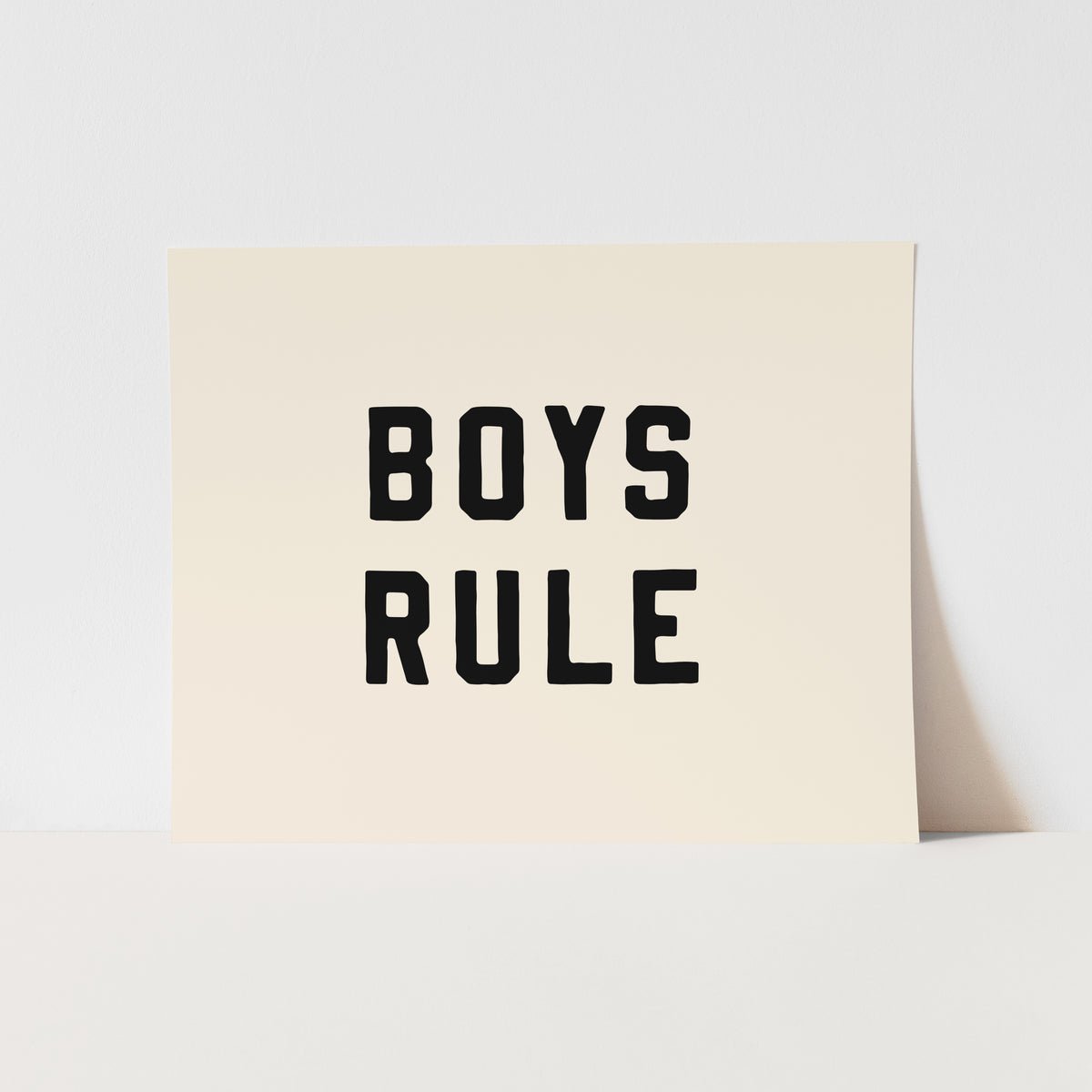 Boys Rule Art Print