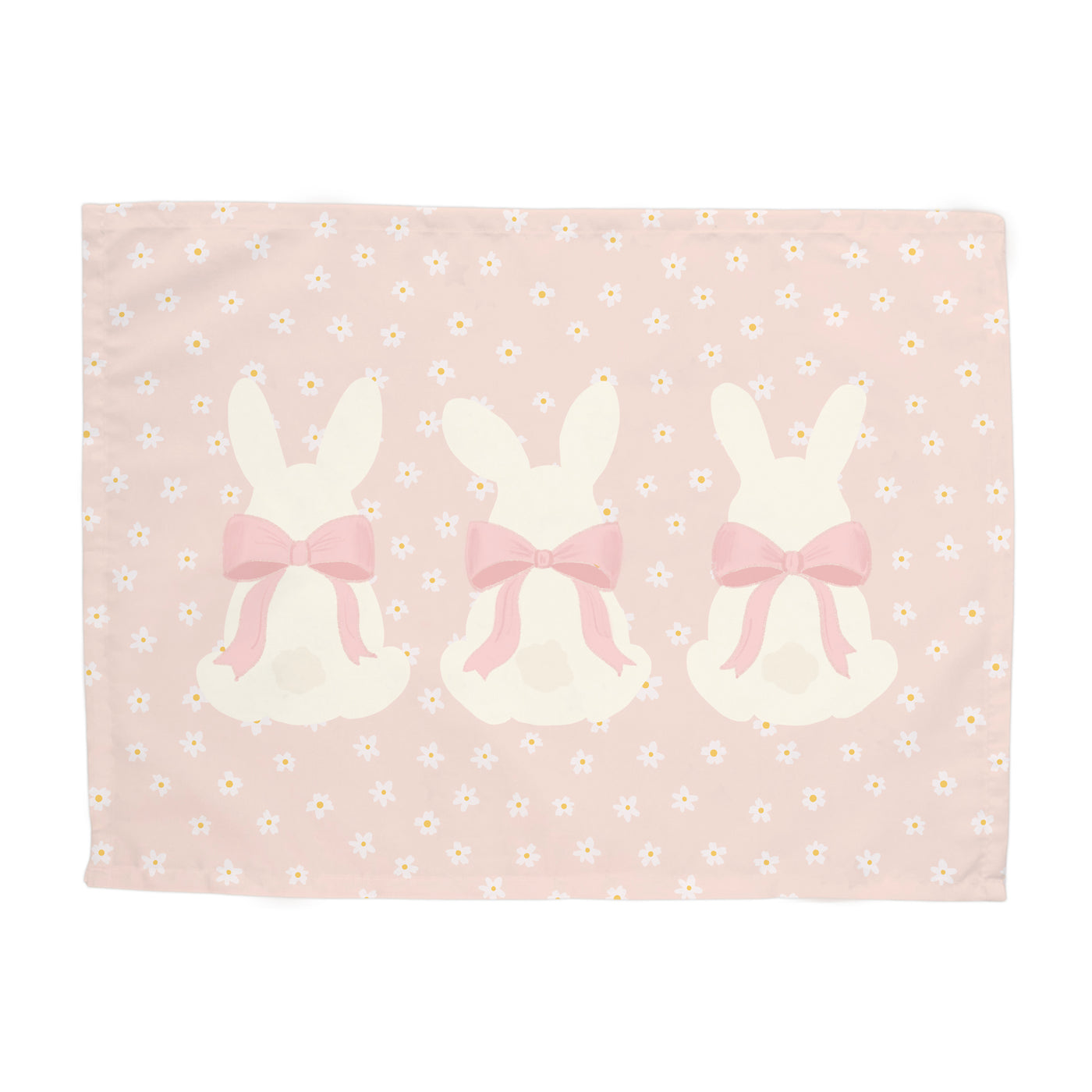 {Pink} Bunnies in Bows Banner