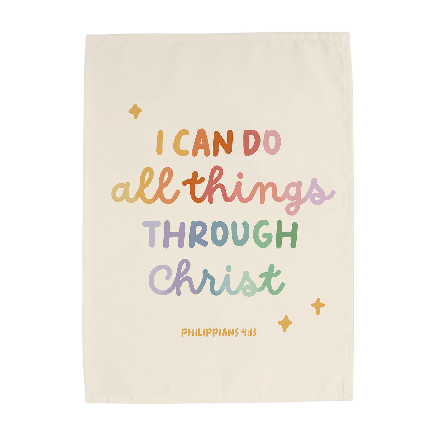 {Rainbow} I Can Do All Things Through Christ Banner