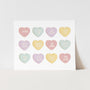 Conversation Hearts Art Print