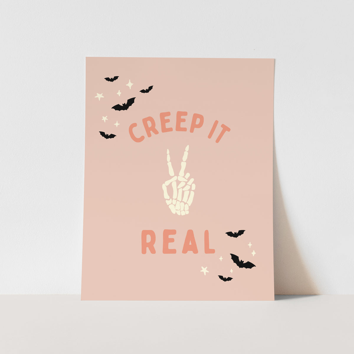 {Pink} Creep it Real Art Print