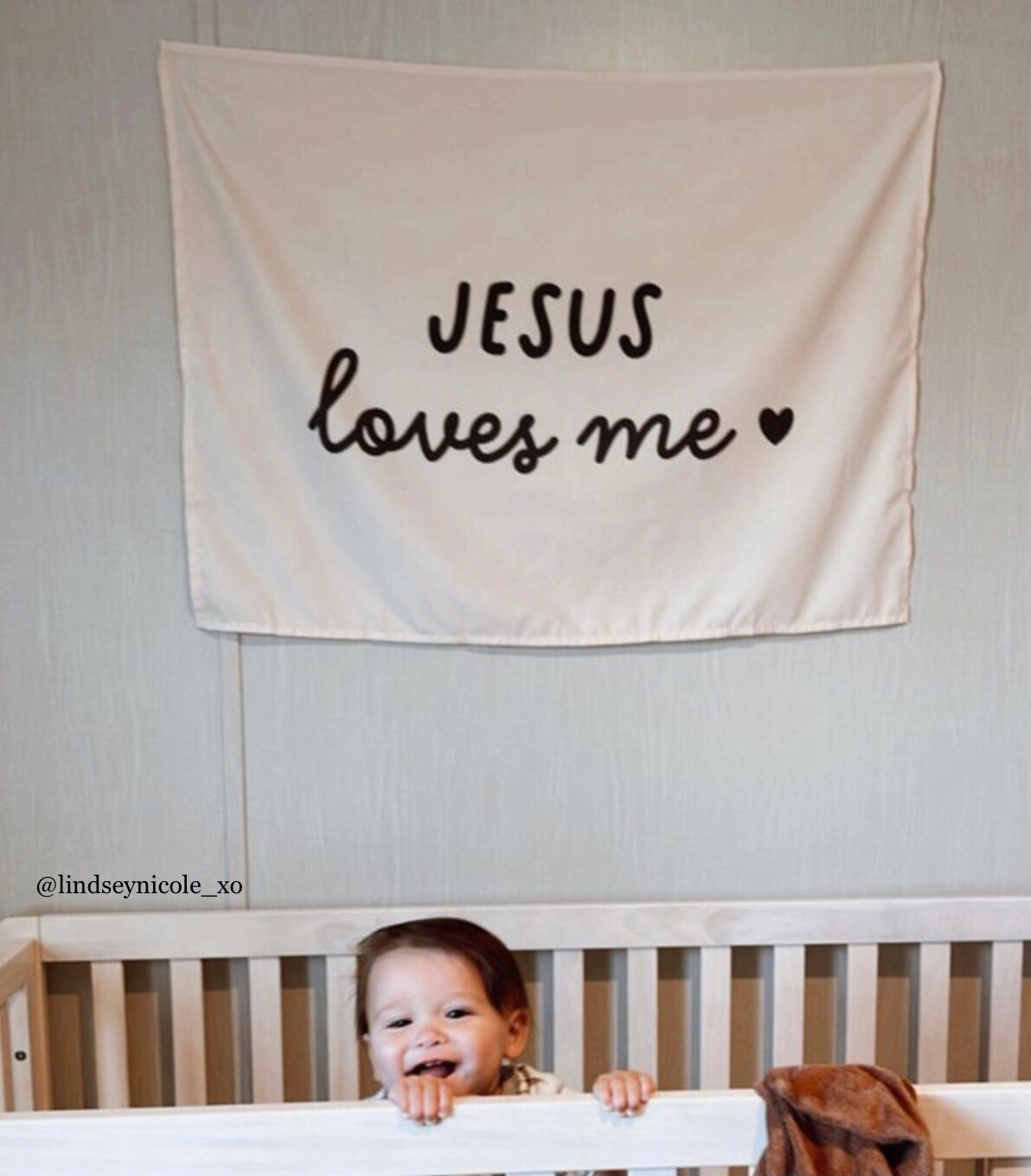 {Black} Jesus Loves Me Banner