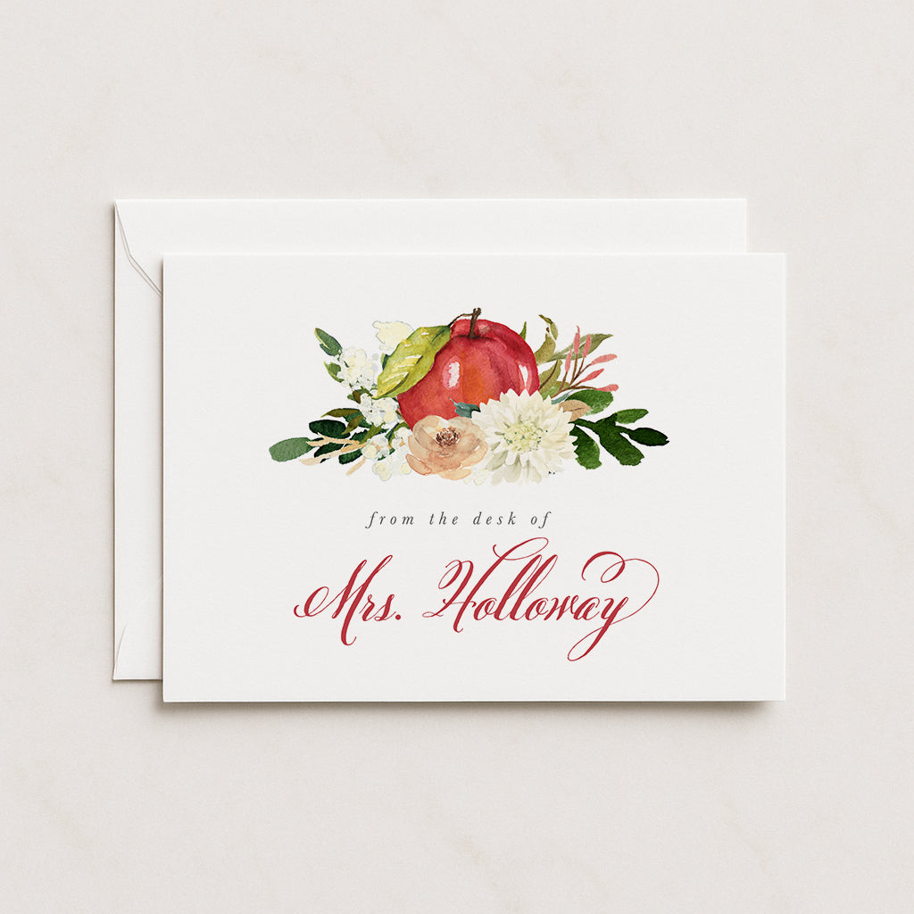 Teacher Flat Note Cards
