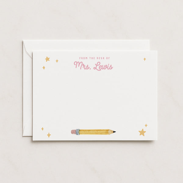 Teacher Flat Note Cards