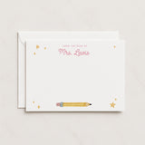 Teacher Flat Note Cards