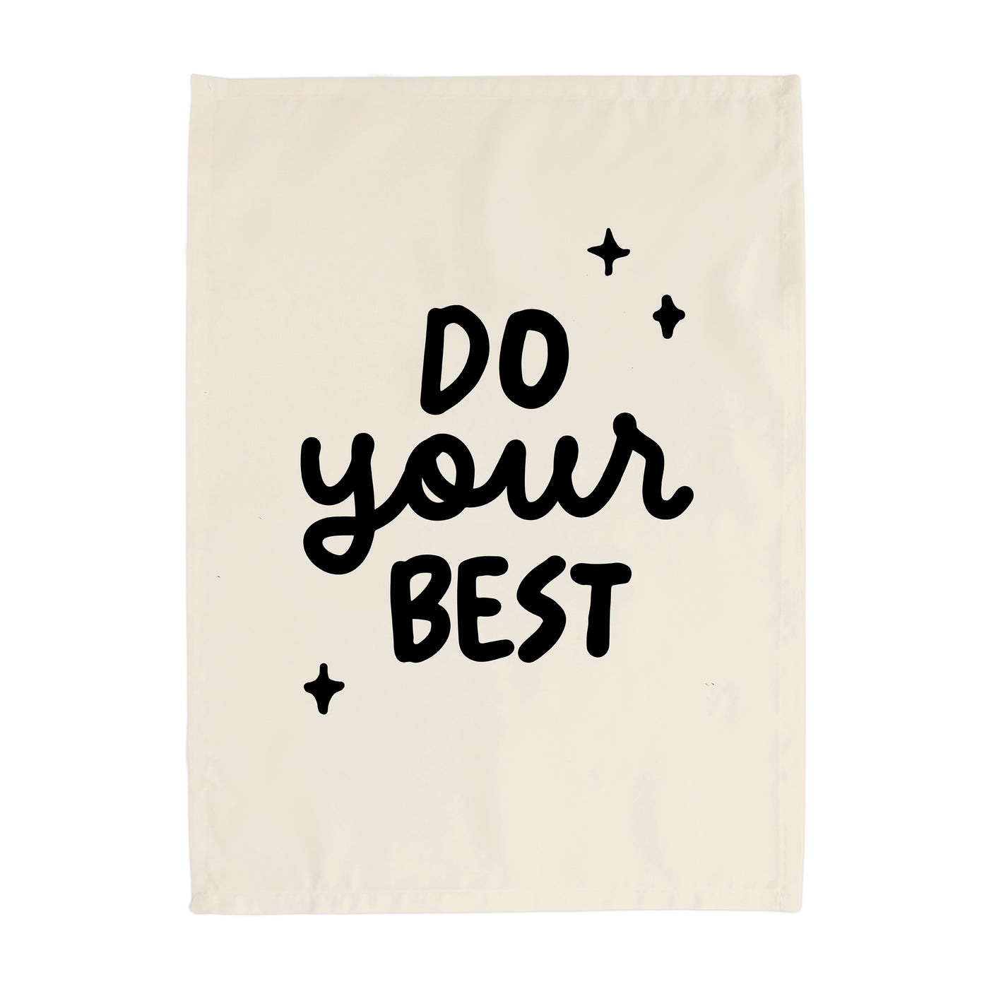 {Natural & Black} Do Your Best Banner