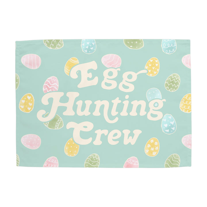 {Blue} Egg Hunting Crew Banner