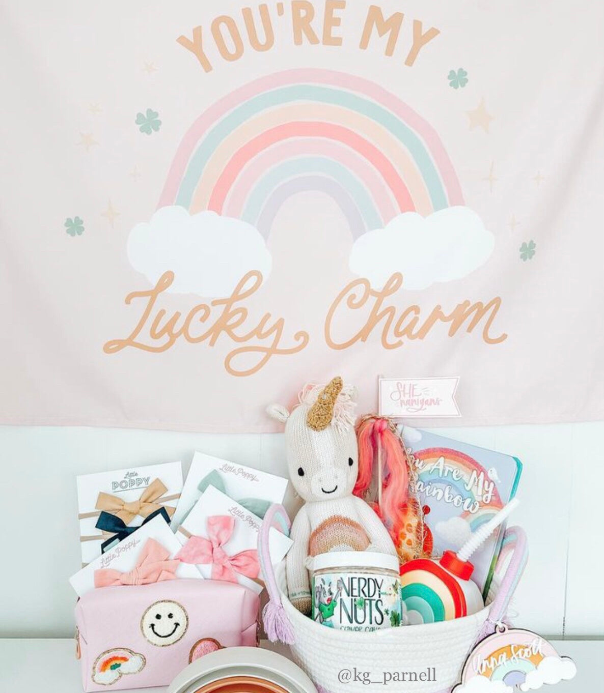 {Rainbow Pink} You're My Lucky Charm Banner
