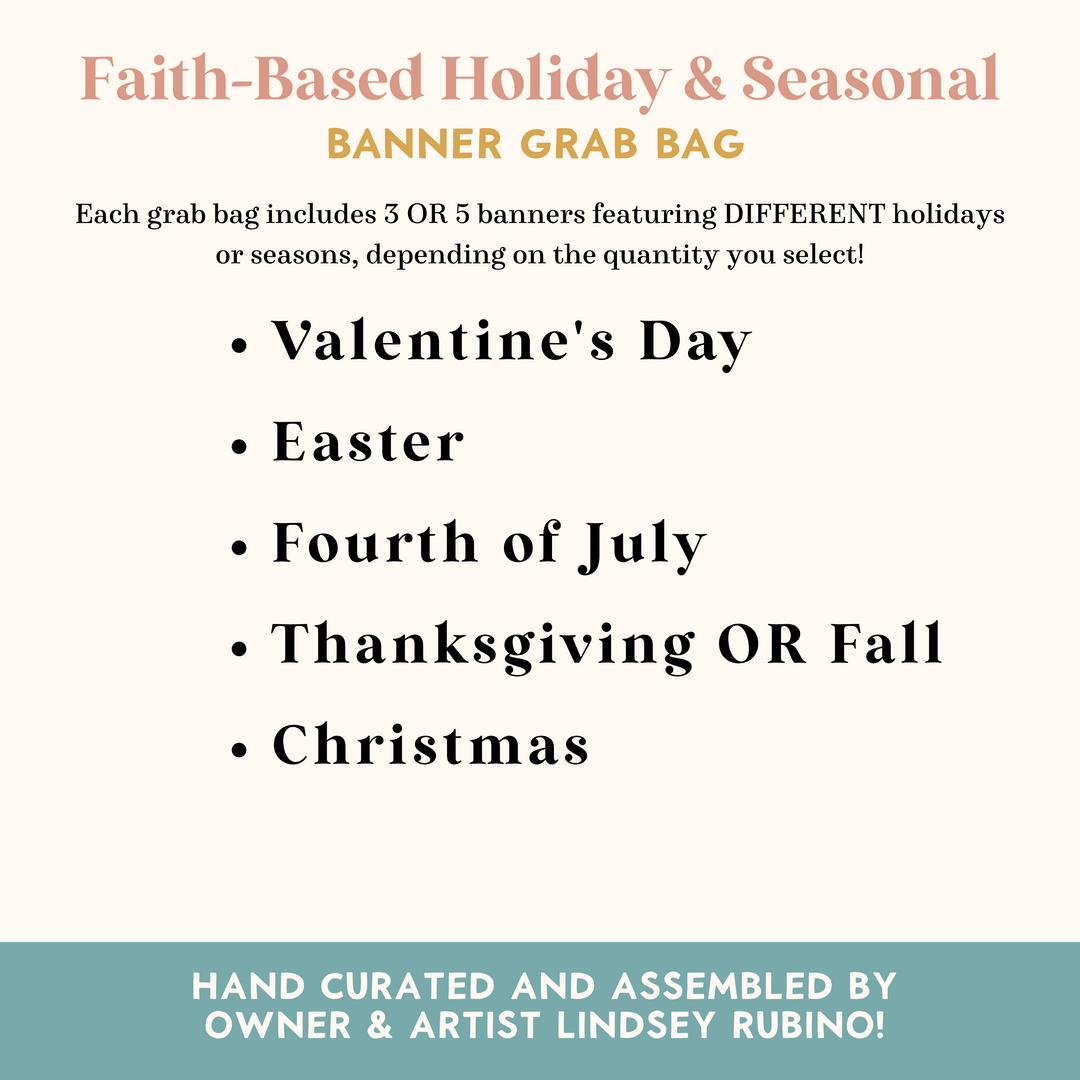 Faith-Based Holiday & Seasonal Grab Bags: BANNERS