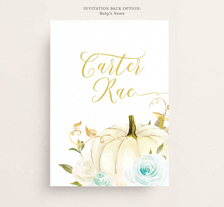 Fall Baby Shower Invitation