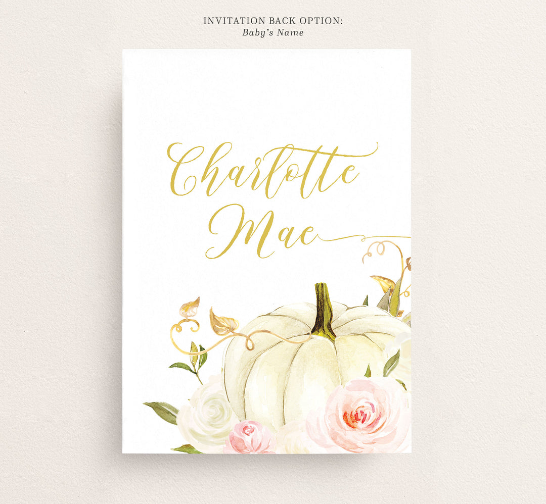 Fall Baby Shower Invitation