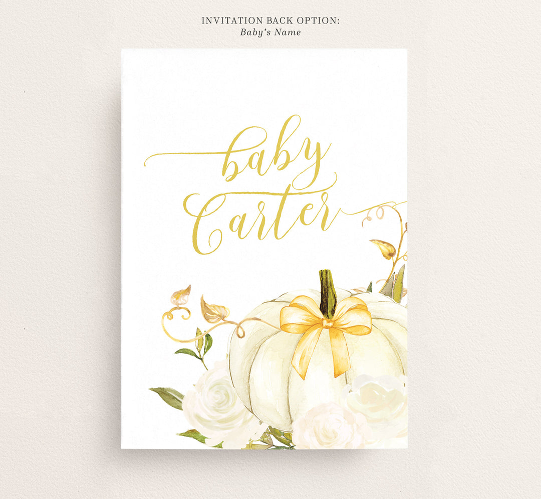 Fall Baby Shower Invitation