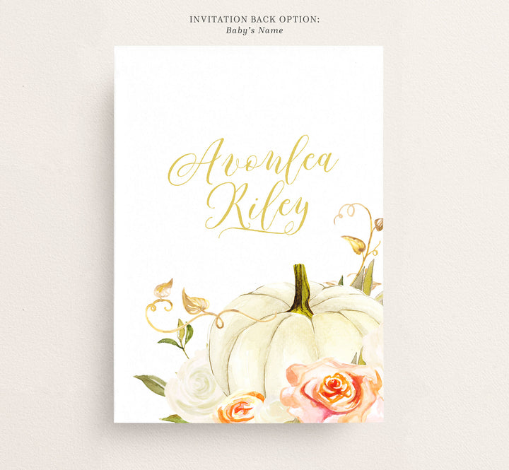 Fall Baby Shower Invitation