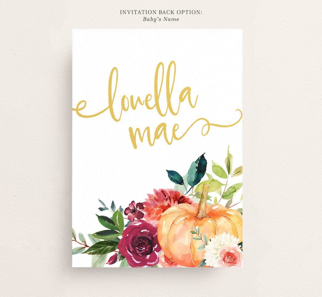 Fall Baby Shower Invitation
