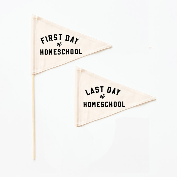 First & Last Day of School Flag Sets: Choose Your Grade (Preschool → 12th) {Black}