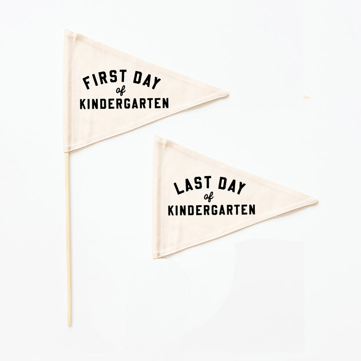 First & Last Day of School Flag Sets: Choose Your Grade (Preschool → 12th) {Black}