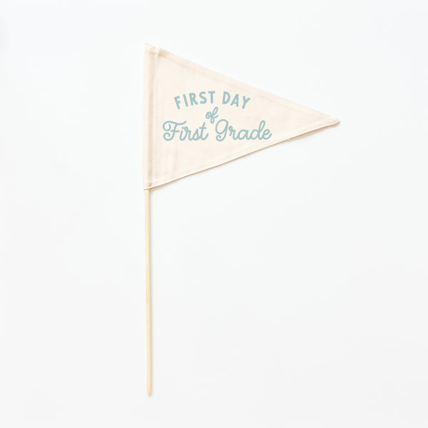 {Blue} First Day Individual School Flags