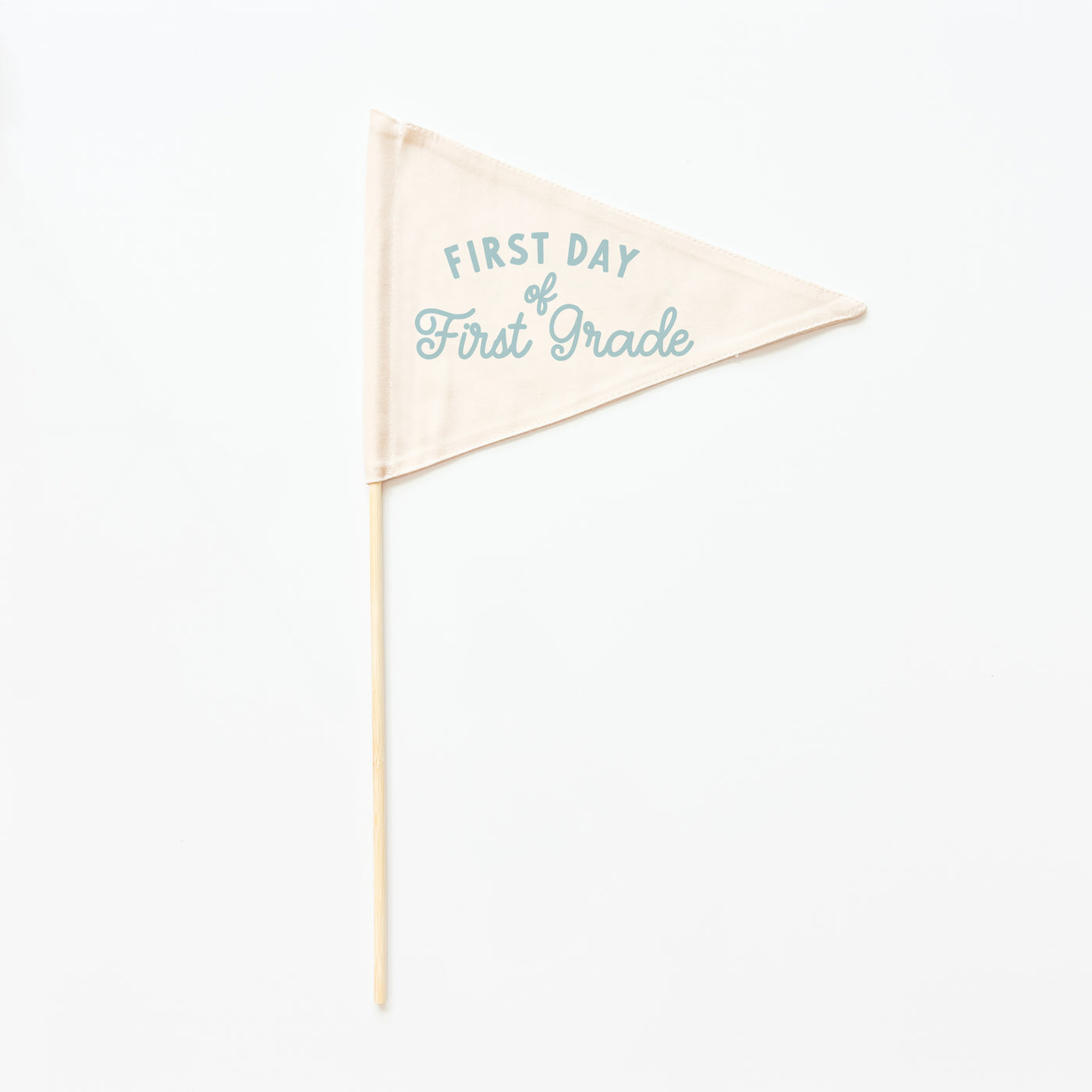 {Blue} First Day Individual School Flags - Ready to Ship