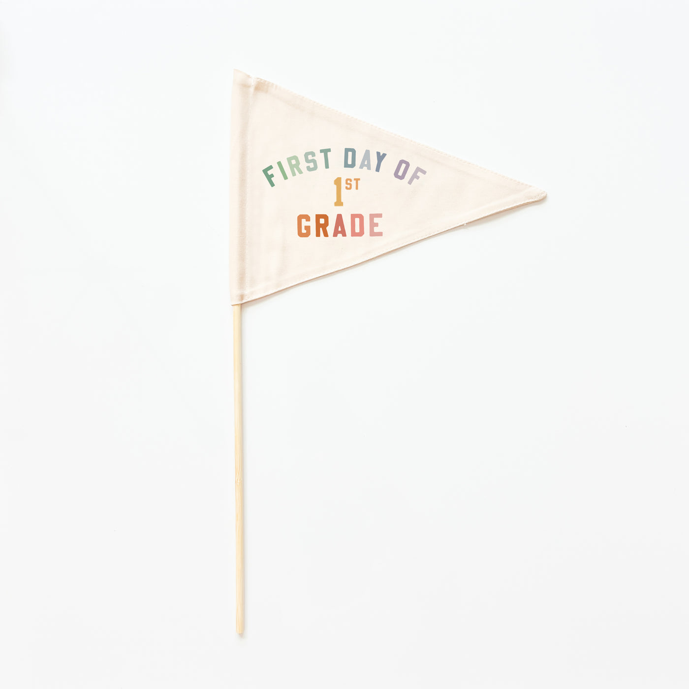 {Rainbow} First Day Individual School Flags - Ready to Ship