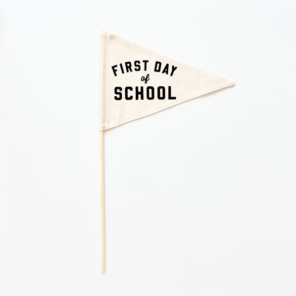 {Black} First Day Individual School Flags
