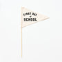{Black} First Day Individual School Flags