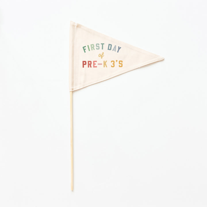 First & Last Day of Pre-K 3's Flags {Rainbow}