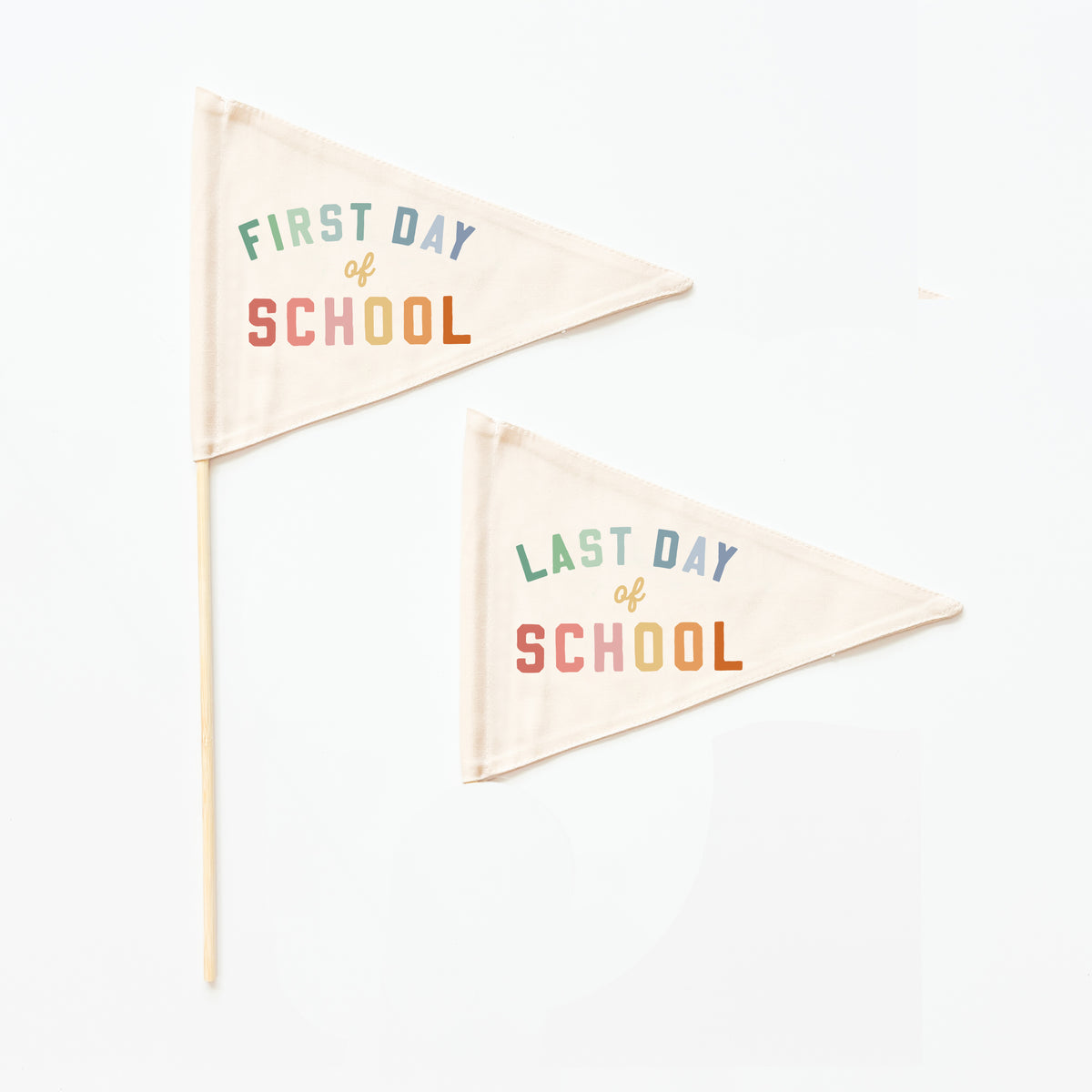 {Rainbow} First & Last Day Flag Sets