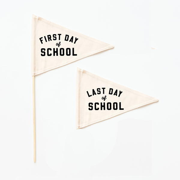 {Black} First & Last Day Flag Sets