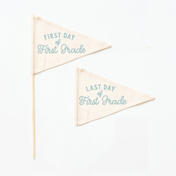 {Blue} First & Last Day Flag Sets