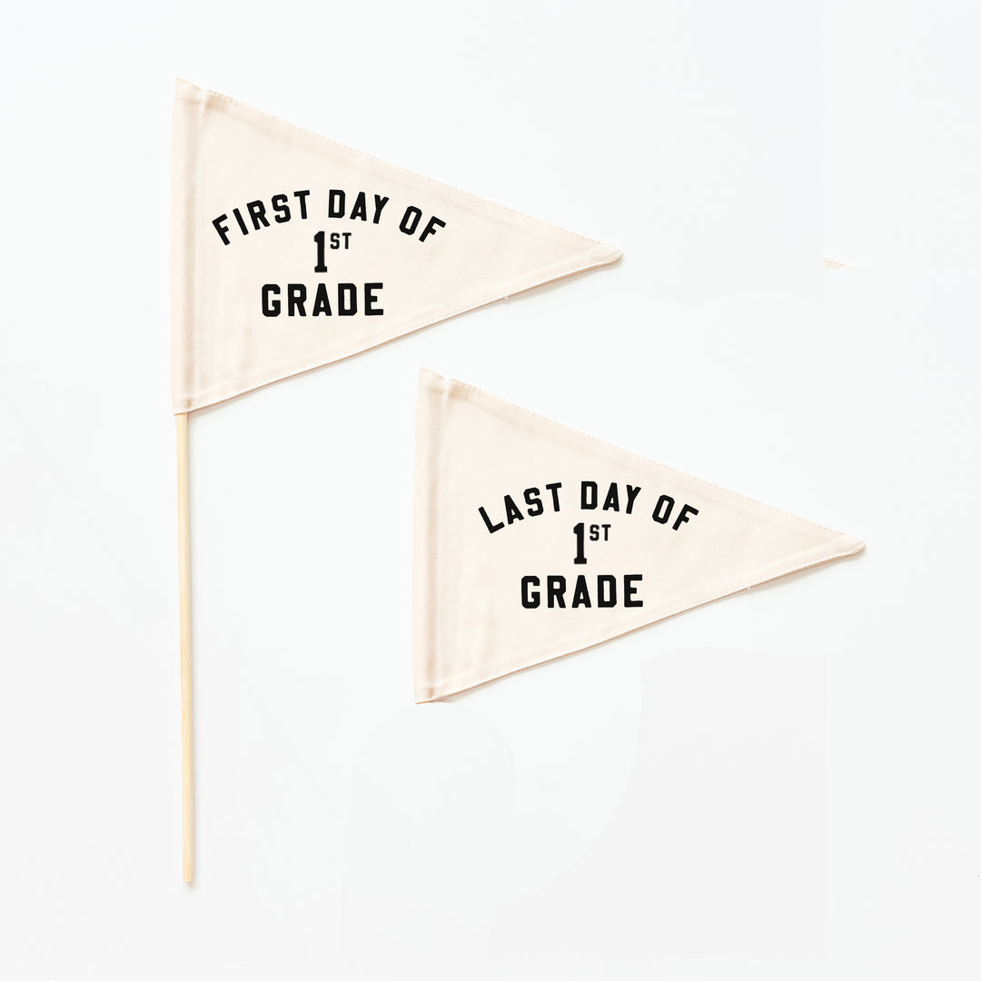 {Black} First & Last Day Flag Sets