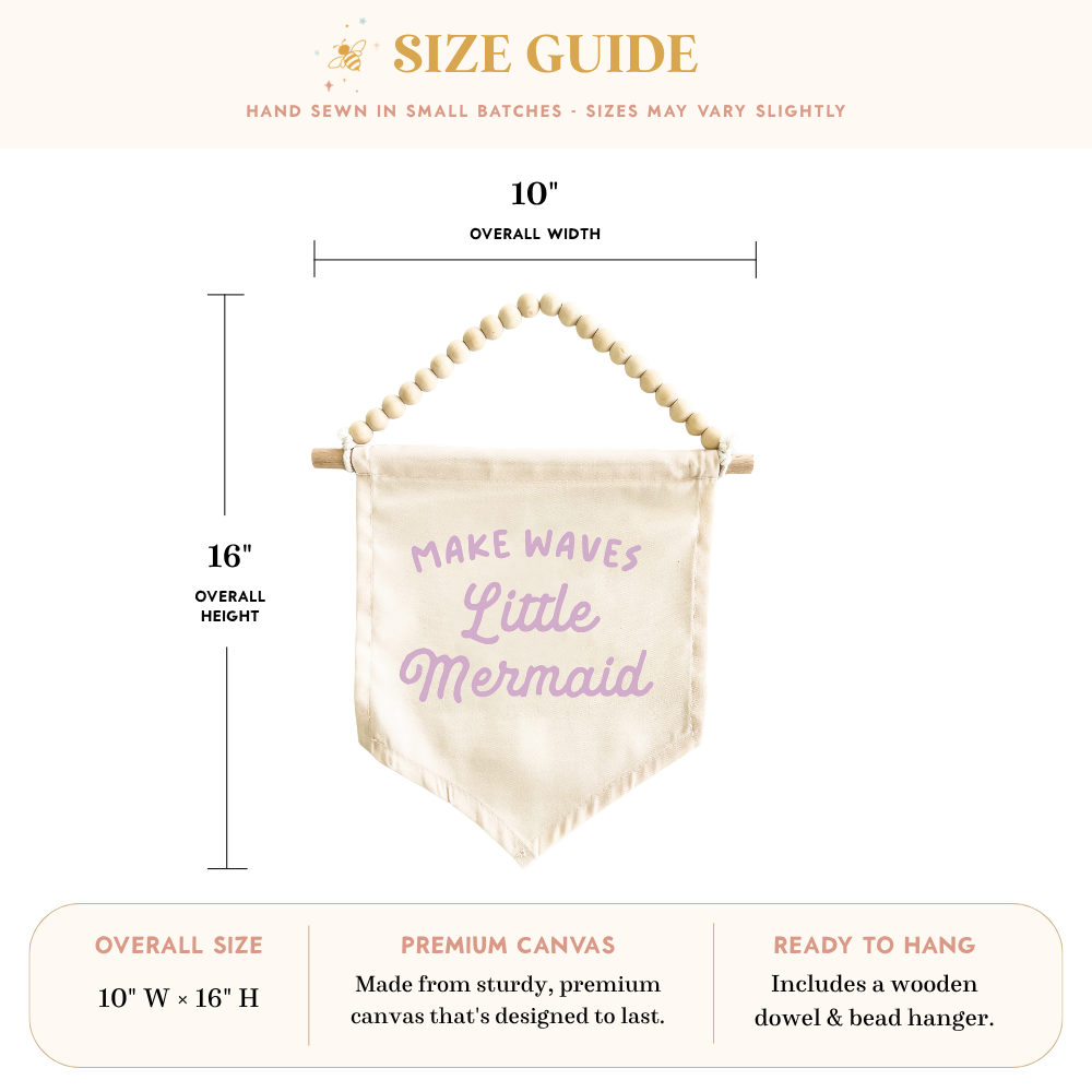 Make Waves Mermaid Hang Sign