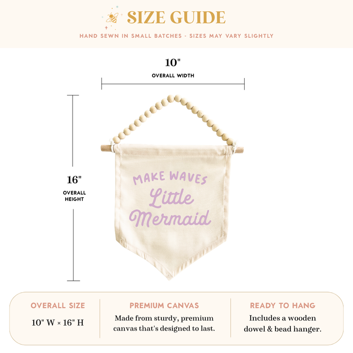Make Waves Mermaid Hang Sign