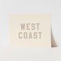 {Sand Grey} West Coast Art Print