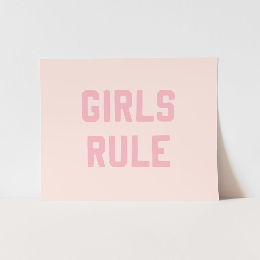 Girls Rule Art Print