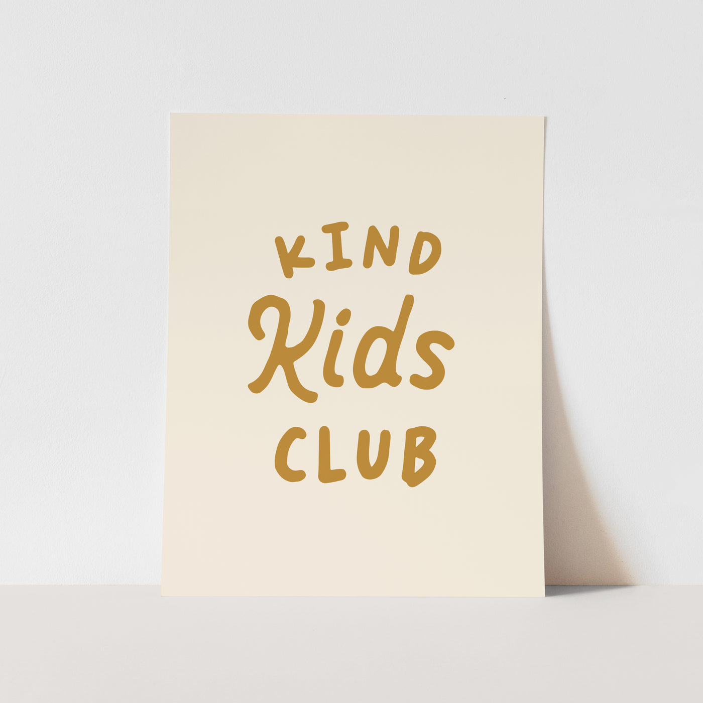 Art Print: {Gold} Kind Kids Club